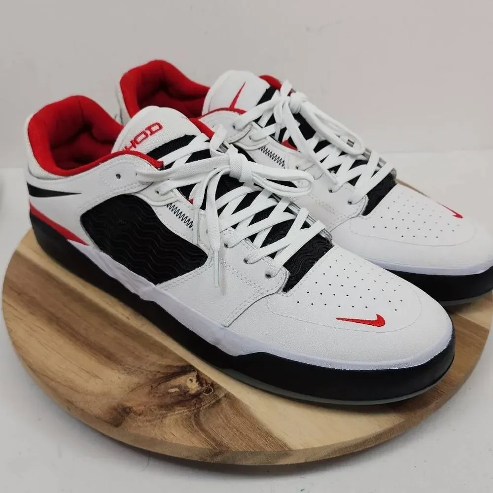 Nike Ishod Wair Premium SB Mens White Black Red Size 13